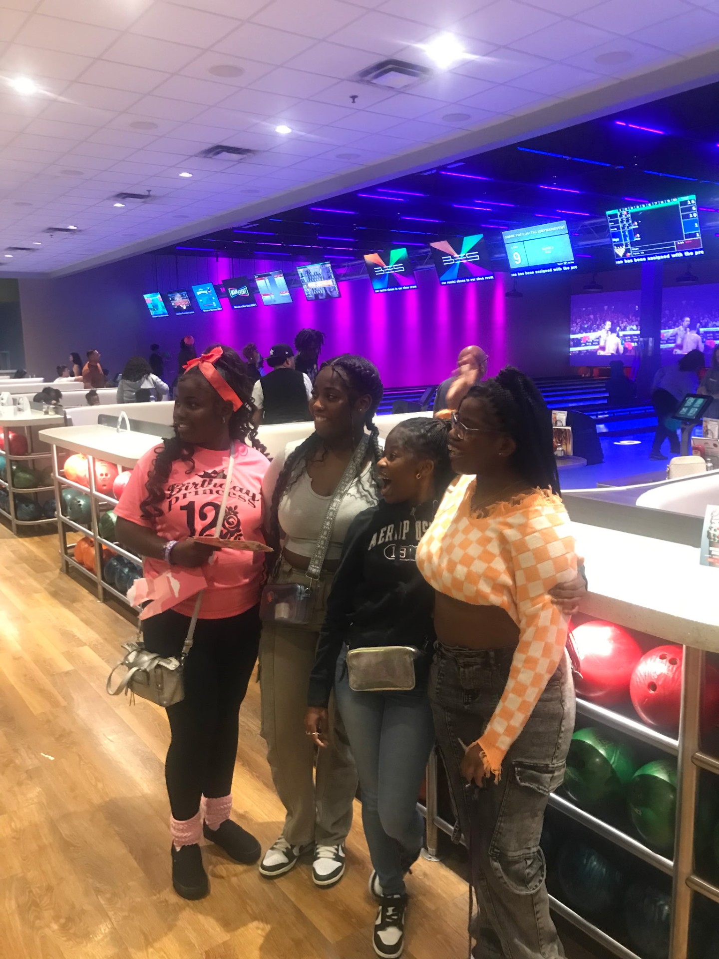Youth outing at the bowling alley
