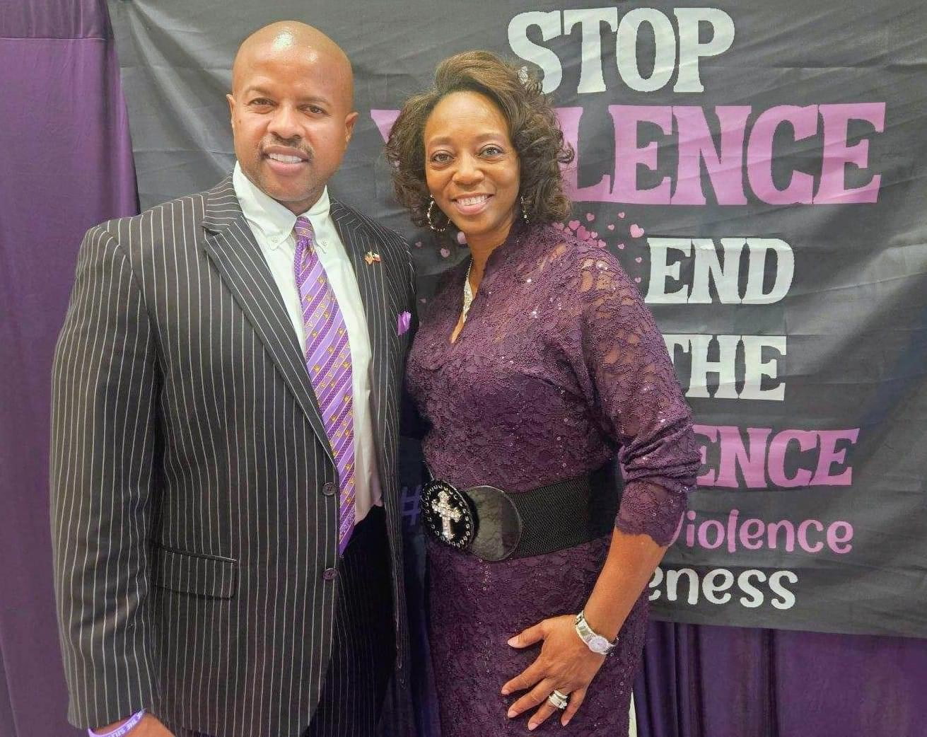Together at the Stop the Violence event