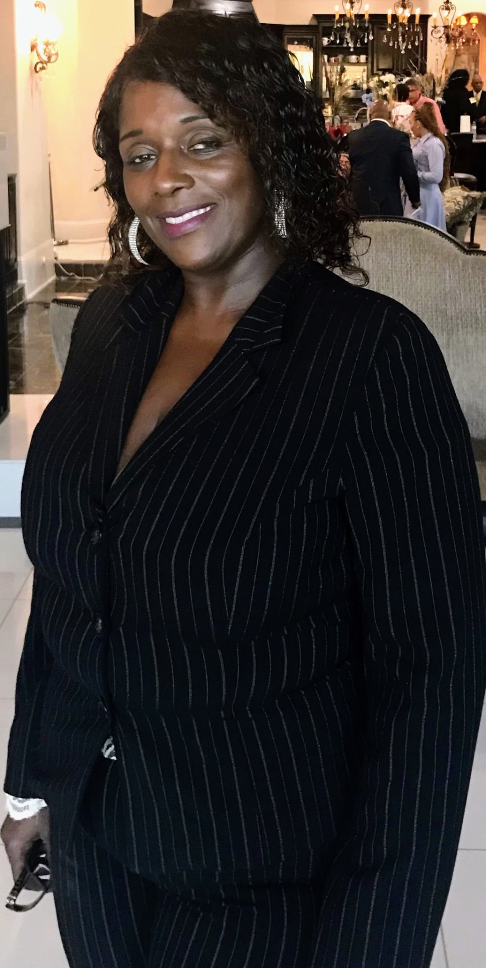 Dressed in pinstripes for the occasion