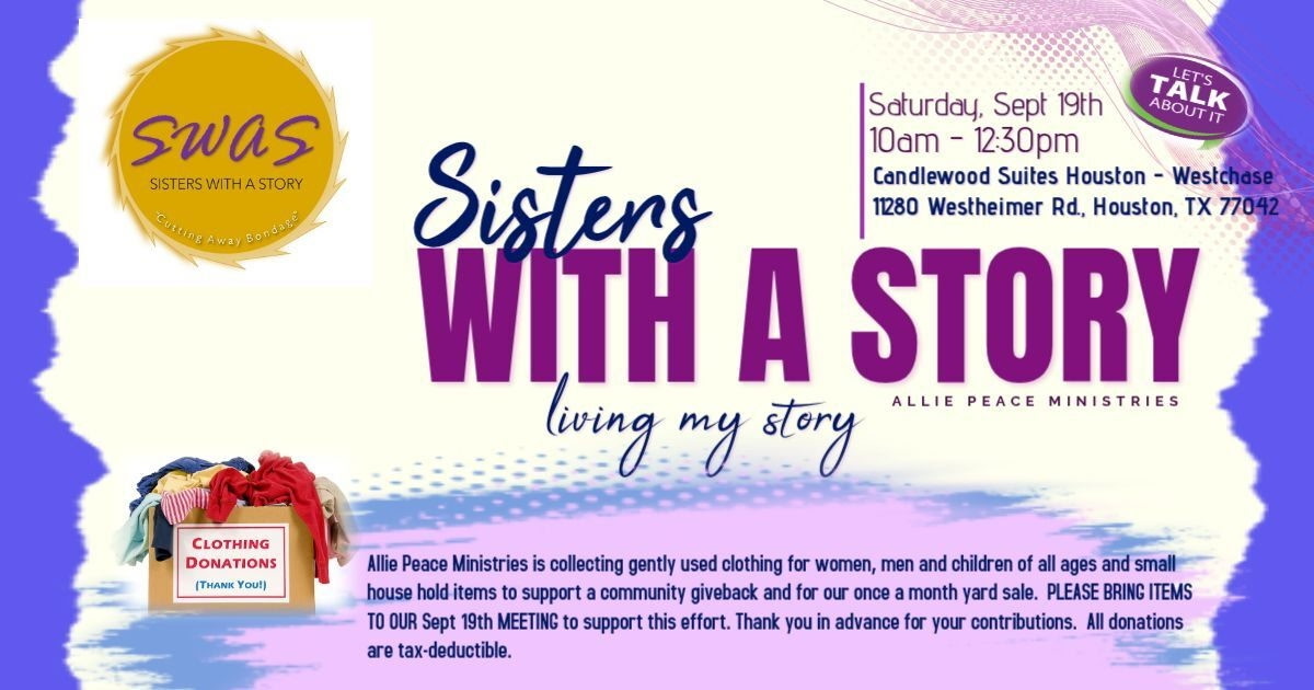 Sisters With A Story — community partner event